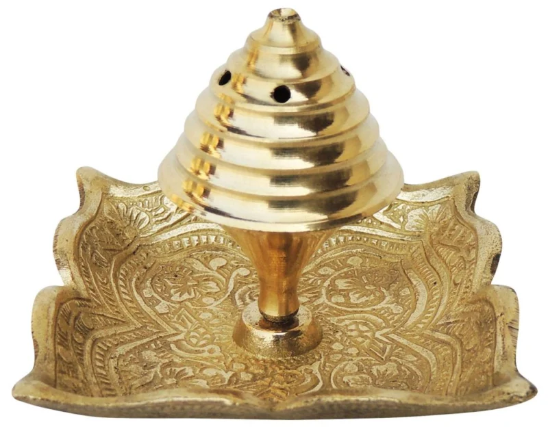 Brass Agarbatti Stand, 2.2 inch
