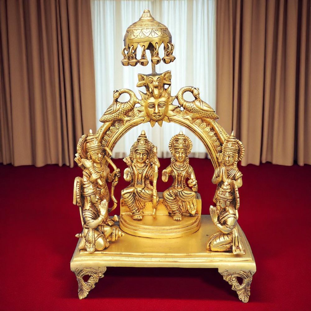 Ram Darbar Idol in Brass, brass, Vedikcraft Moradabad