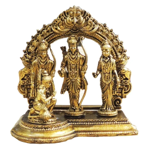 Ram Darbar Idol in Brass, 2.7 inch, brass, Vedikcraft Moradabad