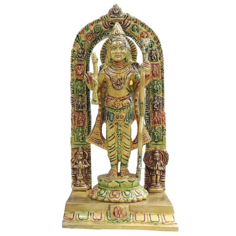 Ram Lalla Idol in Brass, 9.5 inch – for Pooja Room