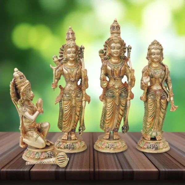 Ram Darbar Idol in Brass (Ramdarbar), 25.5 kg, brass, Vedikcraft Moradabad
