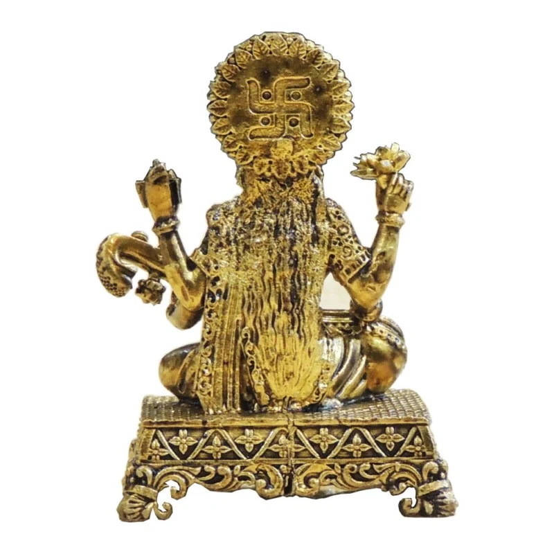 Saraswati Ji Idol in Brass (Small), 2.5 inch, 70 g