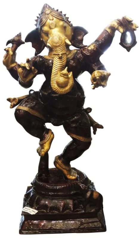 Ganesh Ji Idol in Brass, 40 inch