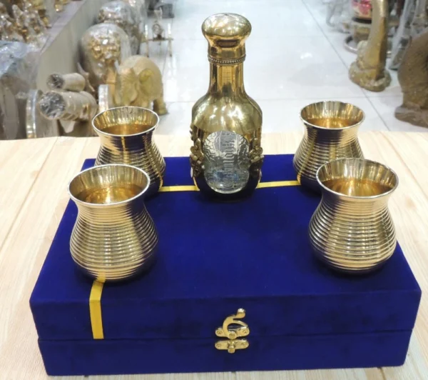 Brass Glass (Gilas) (Diwali), 6.5 inch, brass, Vedikcraft Moradabad