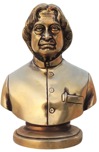 Emblem Statue in Brass (Apj Abdul Kalam), 7.5 inch, brass, Vedikcraft Moradabad