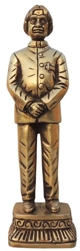 Emblem Statue in Brass (Apj Abdul Kalam), 10.5 inch – for Office Desk