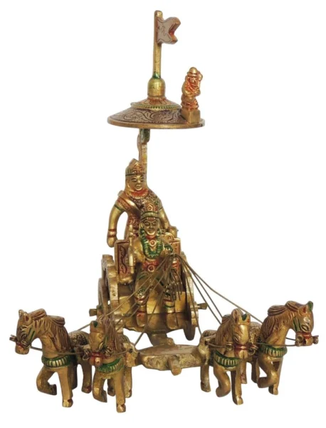 Brass Arjun Rath, 840 g, brass, Vedikcraft Moradabad