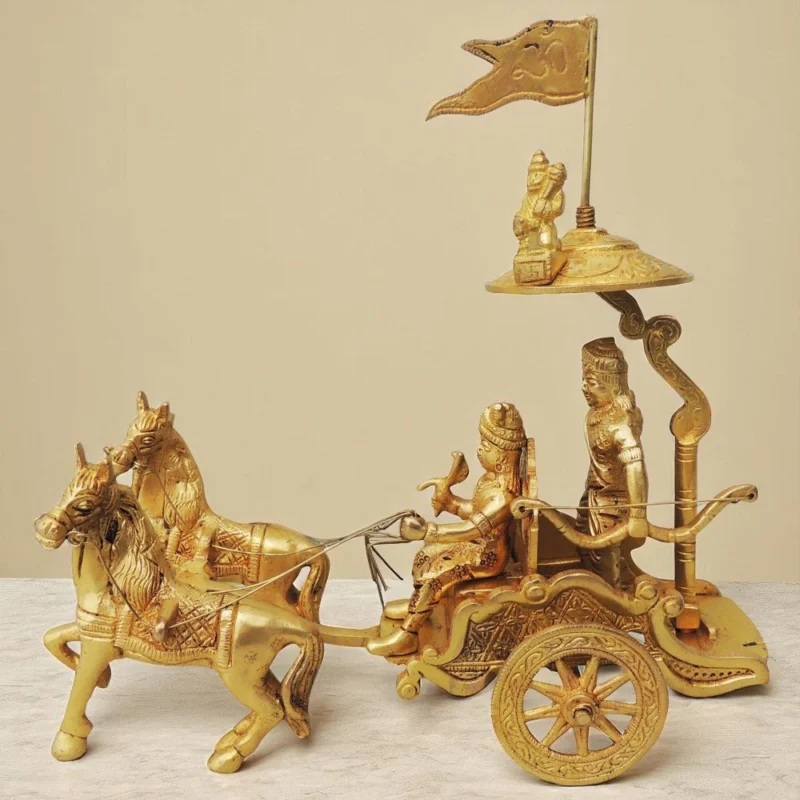 Brass Arjun Rath, 8.5 inch – Antique Décor
