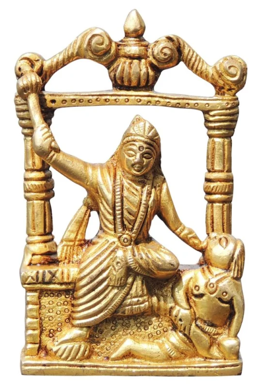 Baglamukhi Idol in Brass, 4.5 inch – for Home Mandir