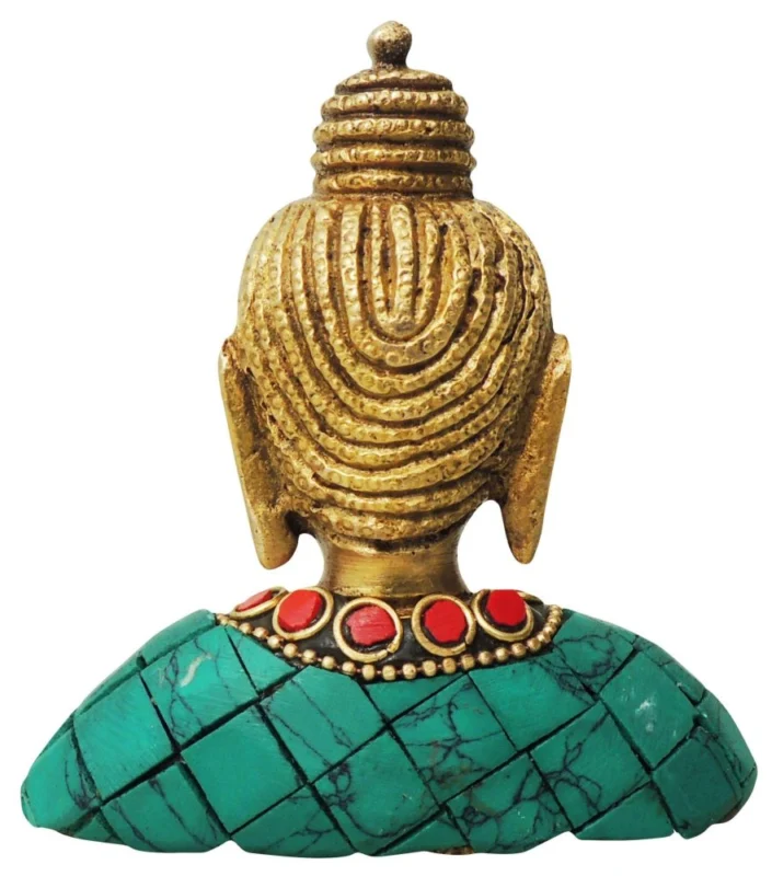 Buddha Idol in Brass, Bust (Face), 3.5 inch, design BS840-A