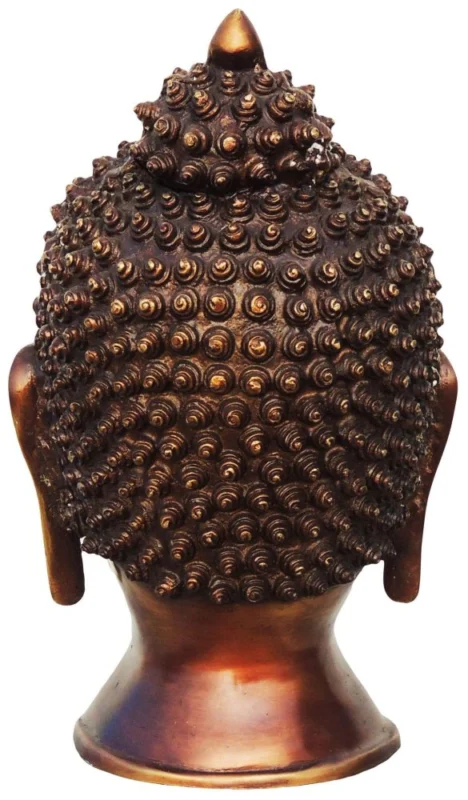Buddha Idol in Brass, Bust (Budha Head), 15 inch, design BS581-A