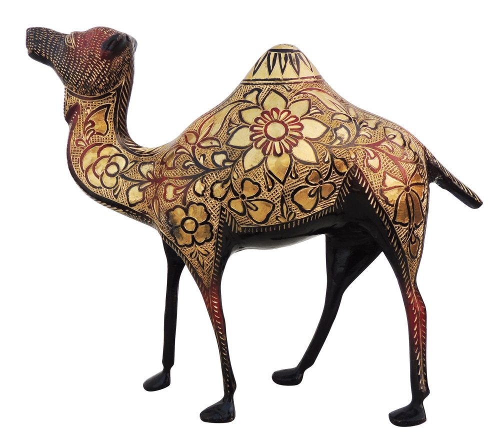 Brass Camel Showpiece, 10.6 inch, brass, Vedikcraft Moradabad