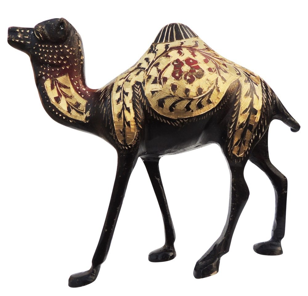 Brass Camel Showpiece, 5.5 inch, brass, Vedikcraft Moradabad