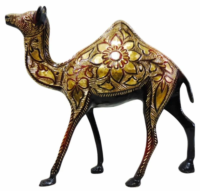 Brass Camel Showpiece, 8.3 inch – for Table Décor
