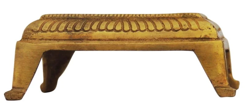 Brass Chowki for Pooja (Bajot), 3.5 inch