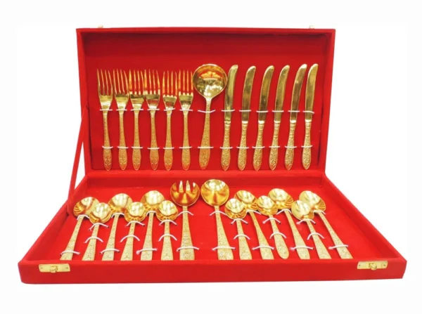Brass Spoon Set, brass, Vedikcraft Moradabad