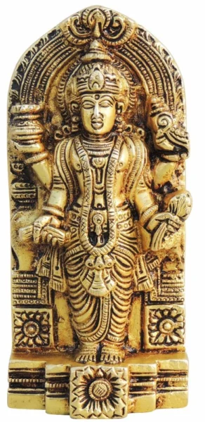 Deity Idol in Brass (Dhanmantri), 9 inch, brass, Vedikcraft Moradabad