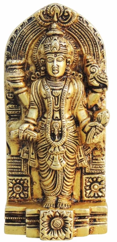 Deity Idol in Brass (Dhanmantri), 9 inch – for Pooja Room