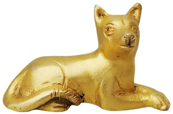 Brass Dog Showpiece, 2 inch, brass, Vedikcraft Moradabad