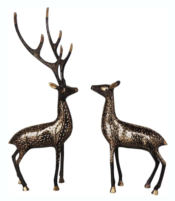 Brass Duck Showpiece Pair, 16 inch