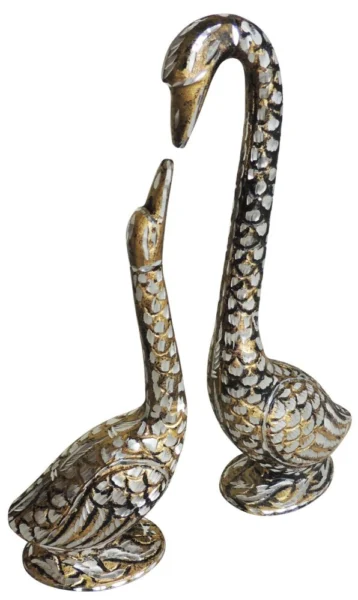 Brass Duck Showpiece Pair, 11.5 inch, brass, Vedikcraft Moradabad