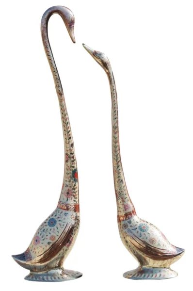 Brass Duck Showpiece Pair, 32 inch, brass, Vedikcraft Moradabad