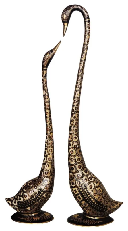 Brass Duck Showpiece Pair, 30.8 inch, copper