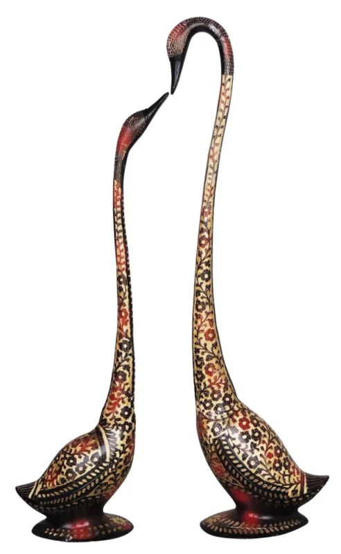 Brass Duck Showpiece Pair (Medium), 31.8 inch – for Living Room and Entrance
