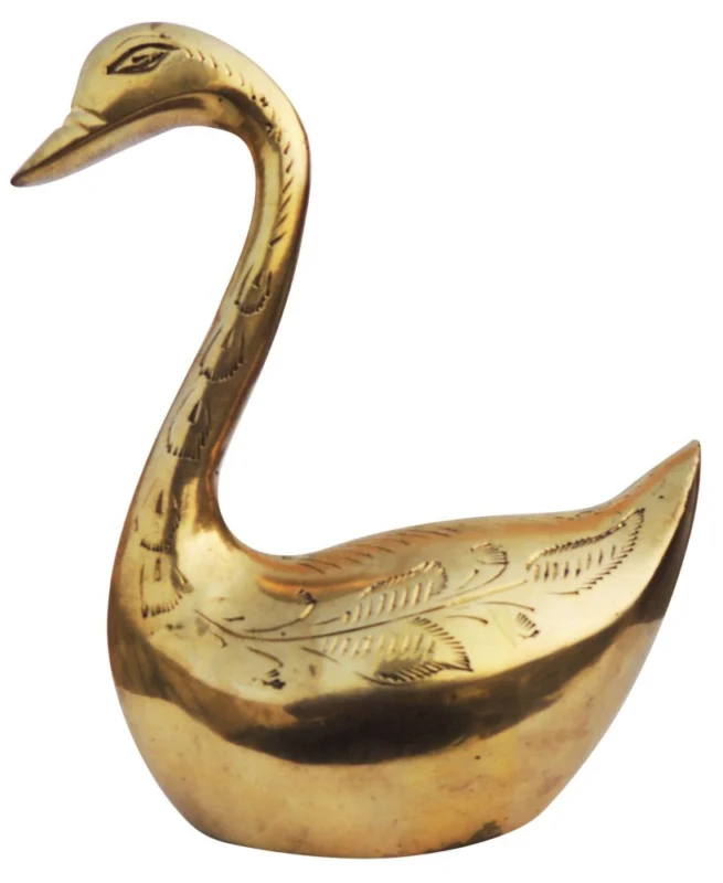 Brass Duck Showpiece, 6.5 inch – for Table Décor