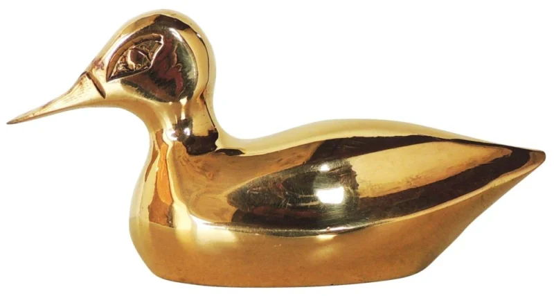 Brass Duck Showpiece, 2 inch – for Table Décor