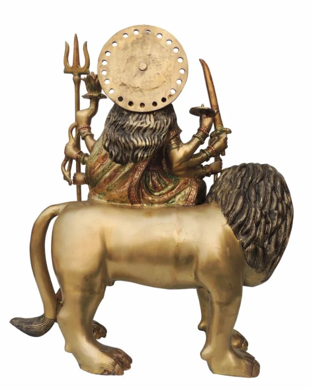 Durga Maa Idol in Brass, 22.5 inch