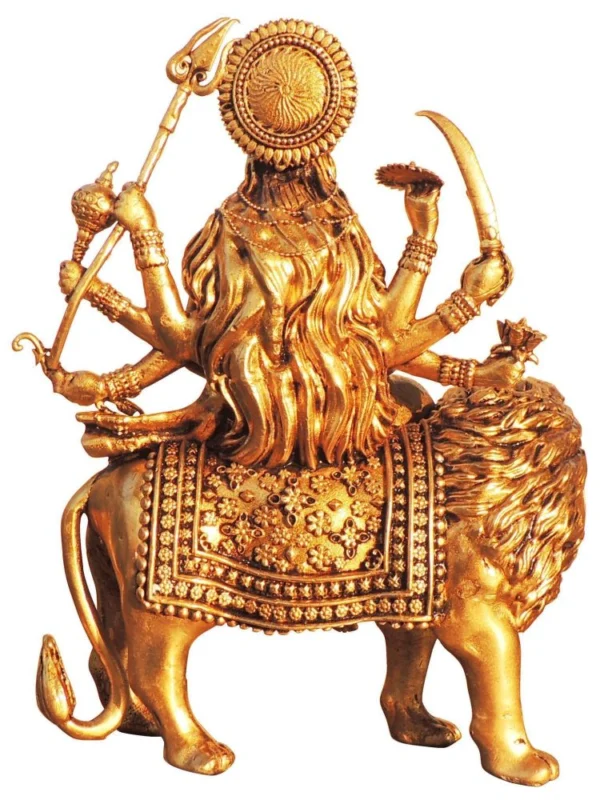 Durga Maa Idol in Brass, 6.5 inch, 640 g
