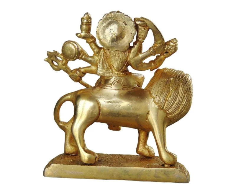 Durga Maa Idol in Brass, 5.5 inch, 1 kg