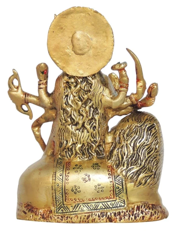 Durga Maa Idol in Brass, 6.5 inch, 1.36 kg