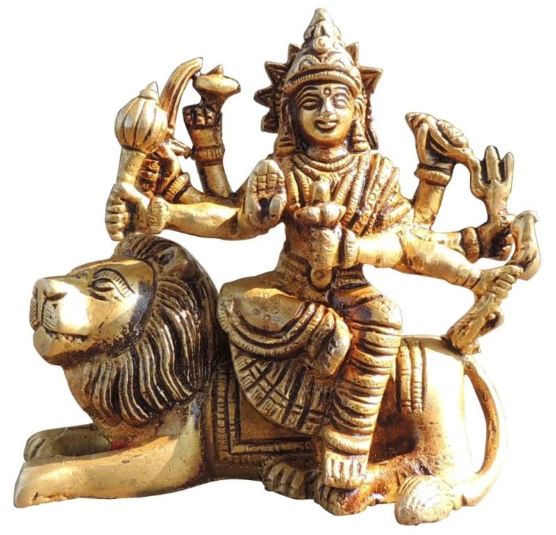 Durga Maa Idol in Brass, 700 g