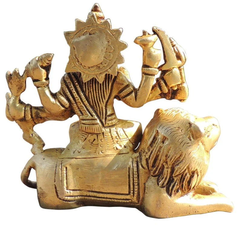 Durga Maa Idol in Brass, 700 g