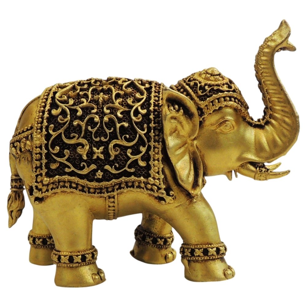 Brass Elephant Showpiece, 4 inch, brass, Vedikcraft Moradabad