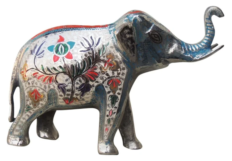 Brass Elephant Showpiece, 7.6 inch – for Vastu and Décor