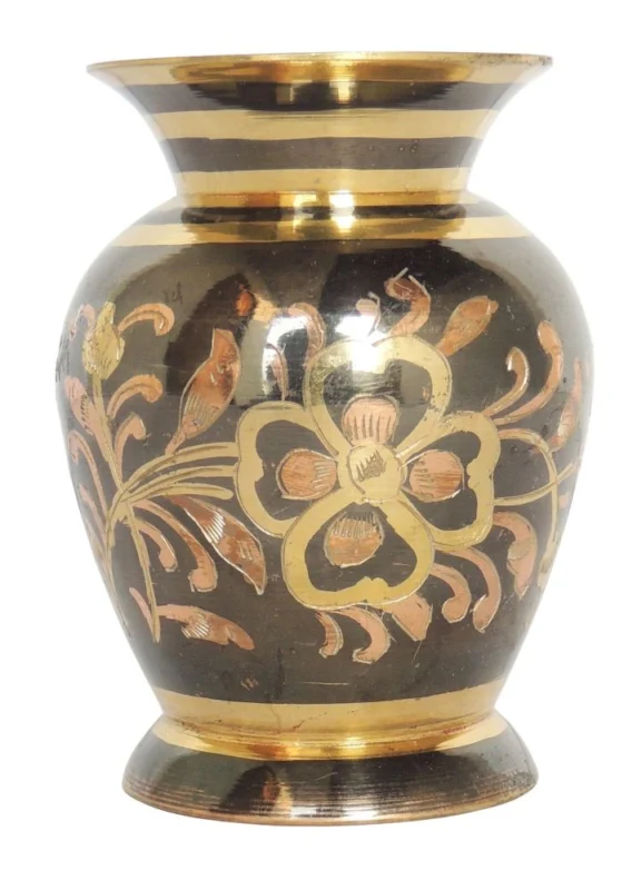 Brass Vase for Home and Garden, 4 inch