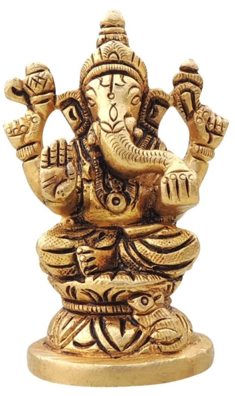 Ganesh Ji Idol in Brass, 35 inch