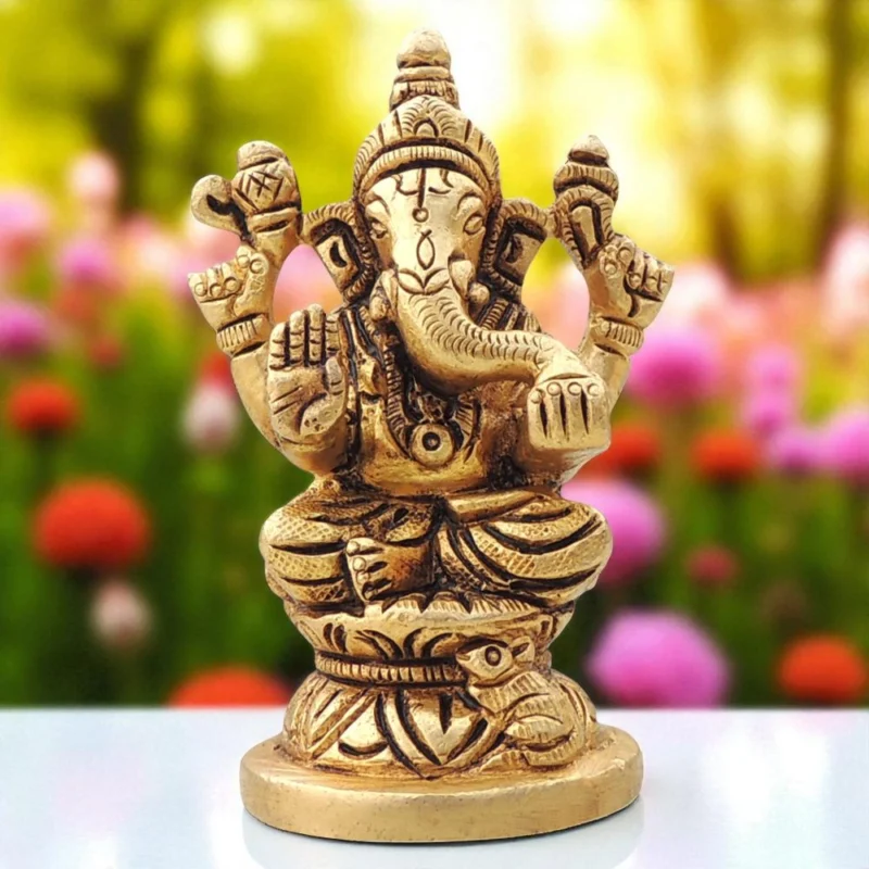 Ganesh Ji Idol in Brass, 35 inch – for Temple and Entrance