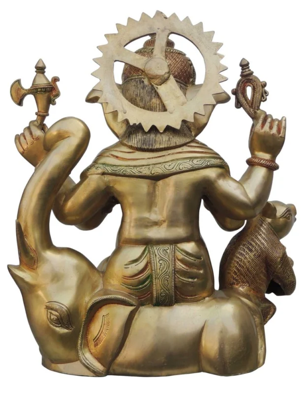 Ganesh Ji Idol in Brass (Big), 20.7 inch