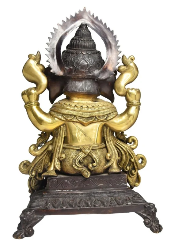 Ganesh Ji Idol in Brass, 18 inch, 20.1 kg