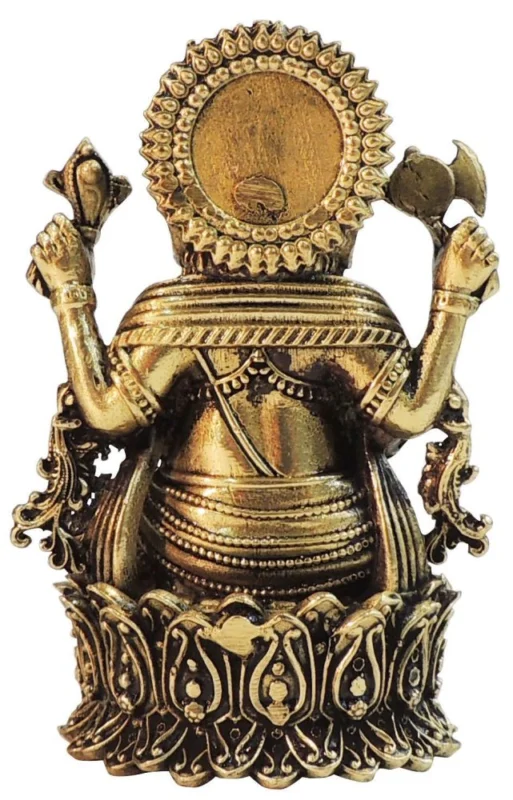 Ganesh Ji Idol in Brass, 4.2 inch, 240 g