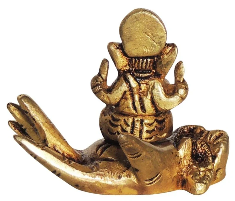 Ganesh Ji Idol in Brass, 2.5 inch, design BS1398-C