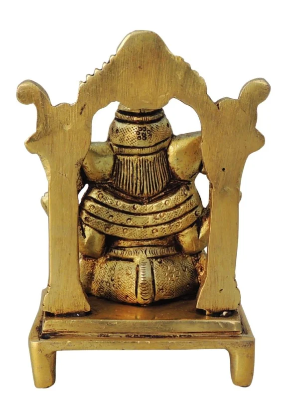 Ganesh Ji Idol in Brass, 4.5 inch, 540 g