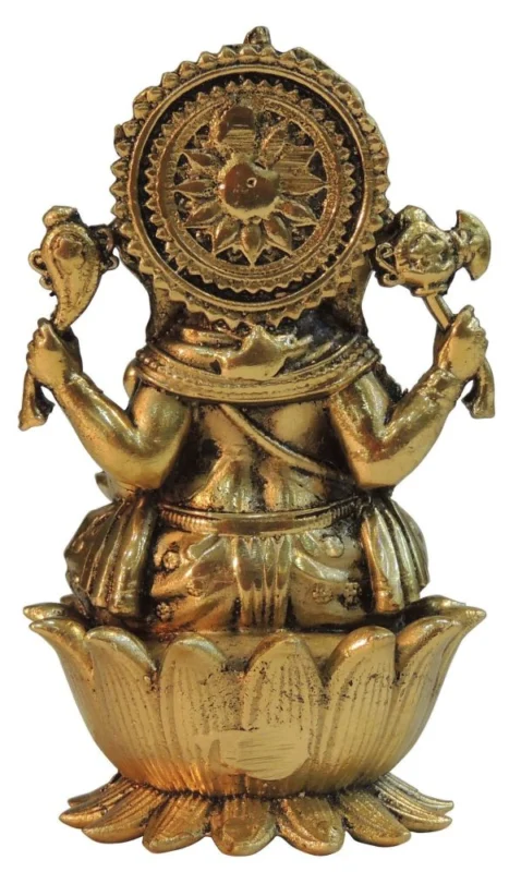 Ganesh Ji Idol in Brass, 4.5 inch, 300 g