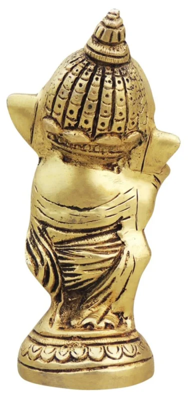Ganesh Ji Idol in Brass, 5.5 inch, design BS1696-C