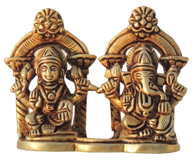 Ganesh Ji Idol in Brass, 2.6 inch
