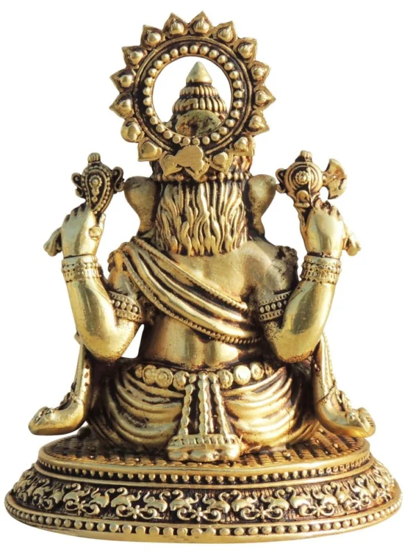 Ganesh Ji Idol in Brass, 4 inch, 320 g